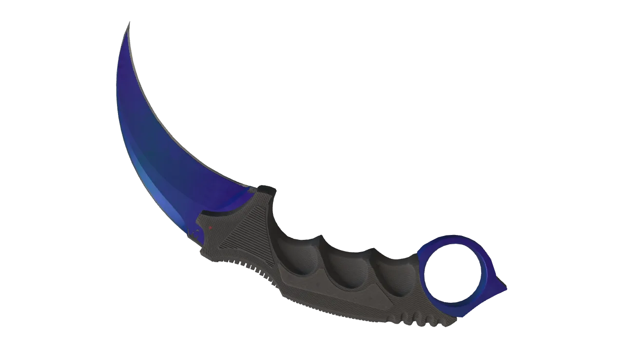 Karambit | Doppler (Sapphire) seed #203, back