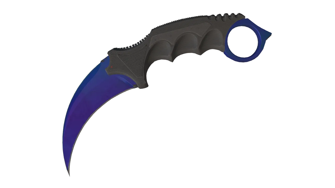 Karambit | Doppler (Sapphire) seed #209, front