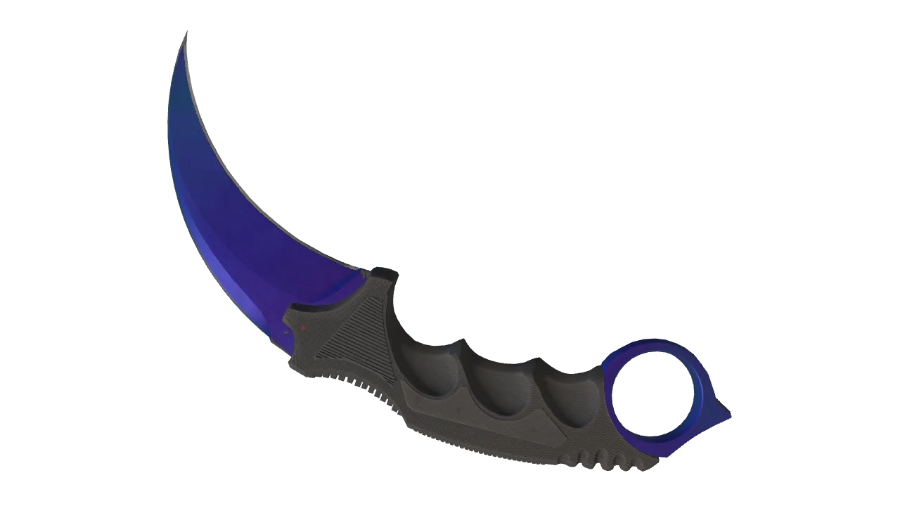 Karambit | Doppler (Sapphire) seed #262, back