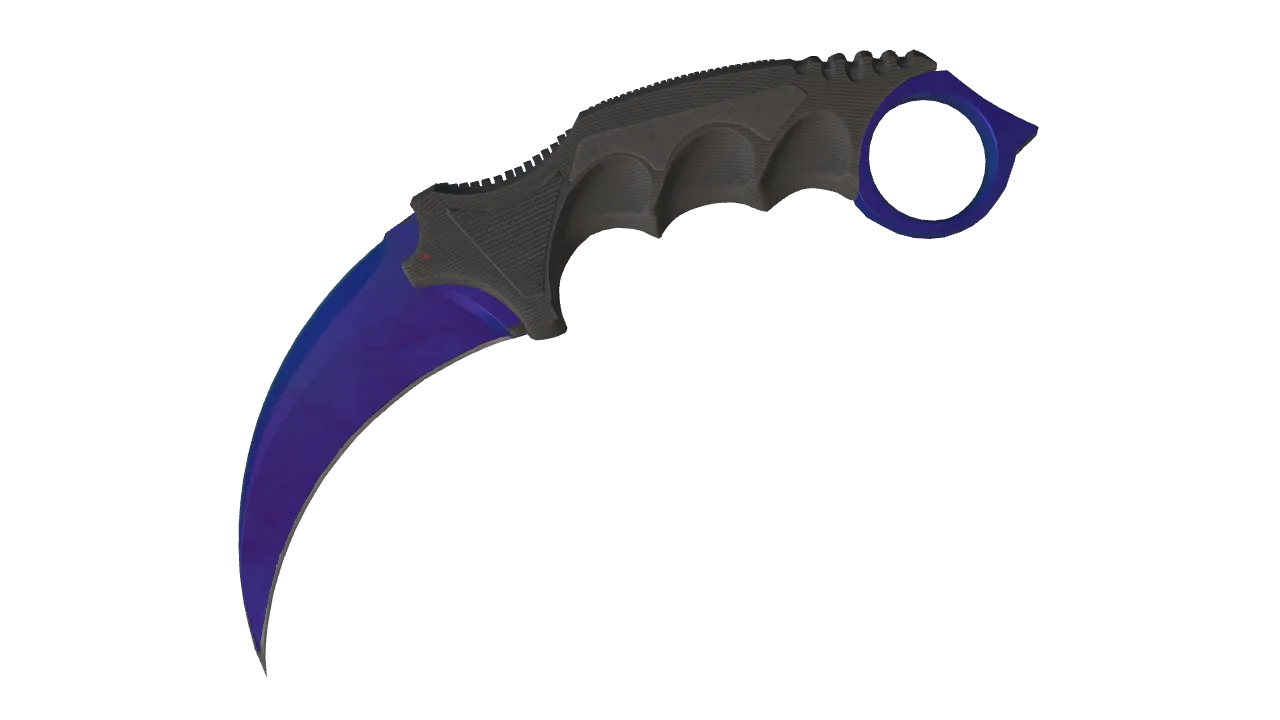 Karambit | Doppler (Sapphire) seed #262, front