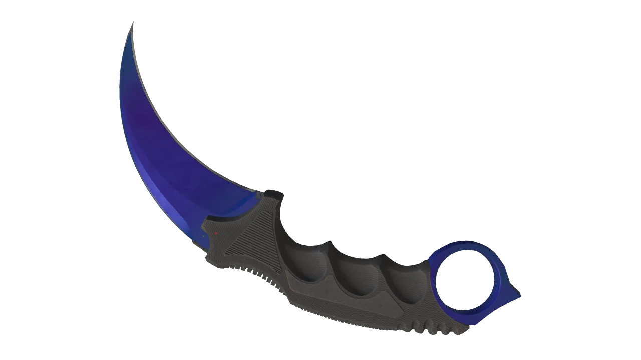 Karambit | Doppler (Sapphire) seed #273, back