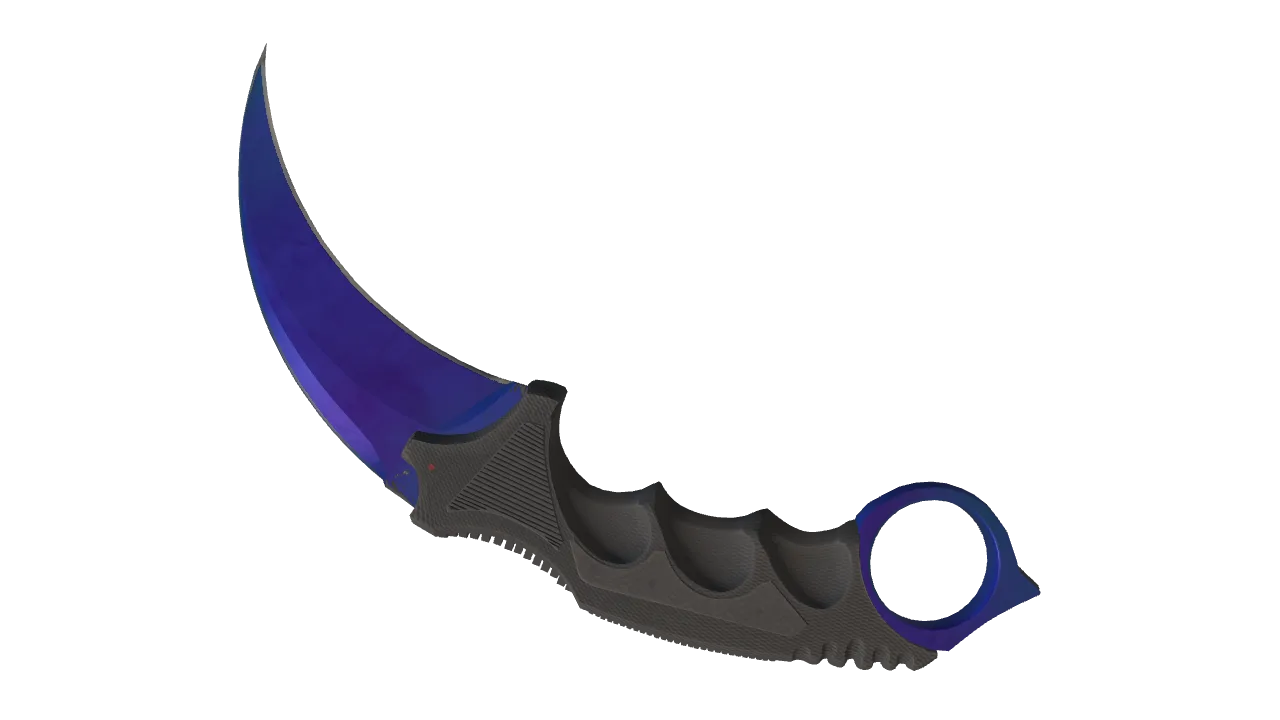 Karambit | Doppler (Sapphire) seed #280, back