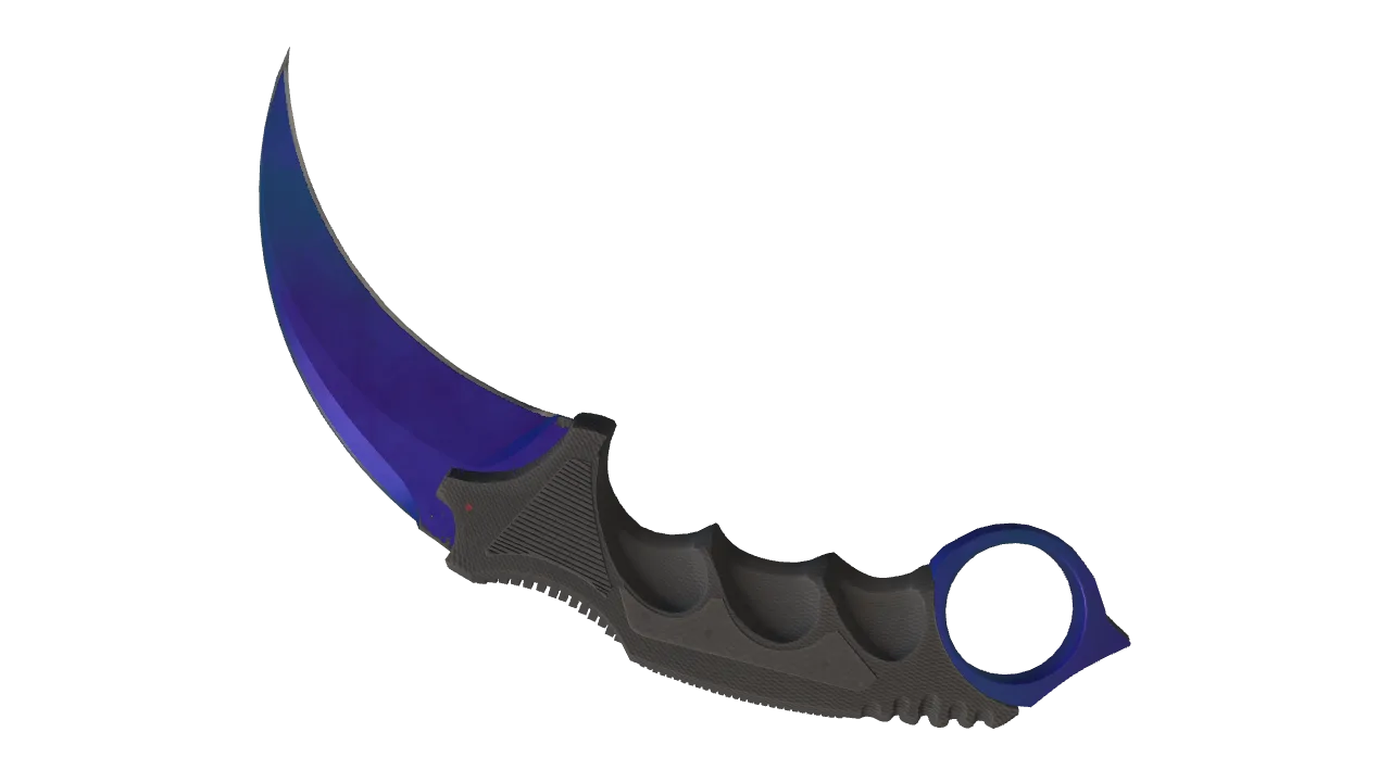 Karambit | Doppler (Sapphire) seed #282, back