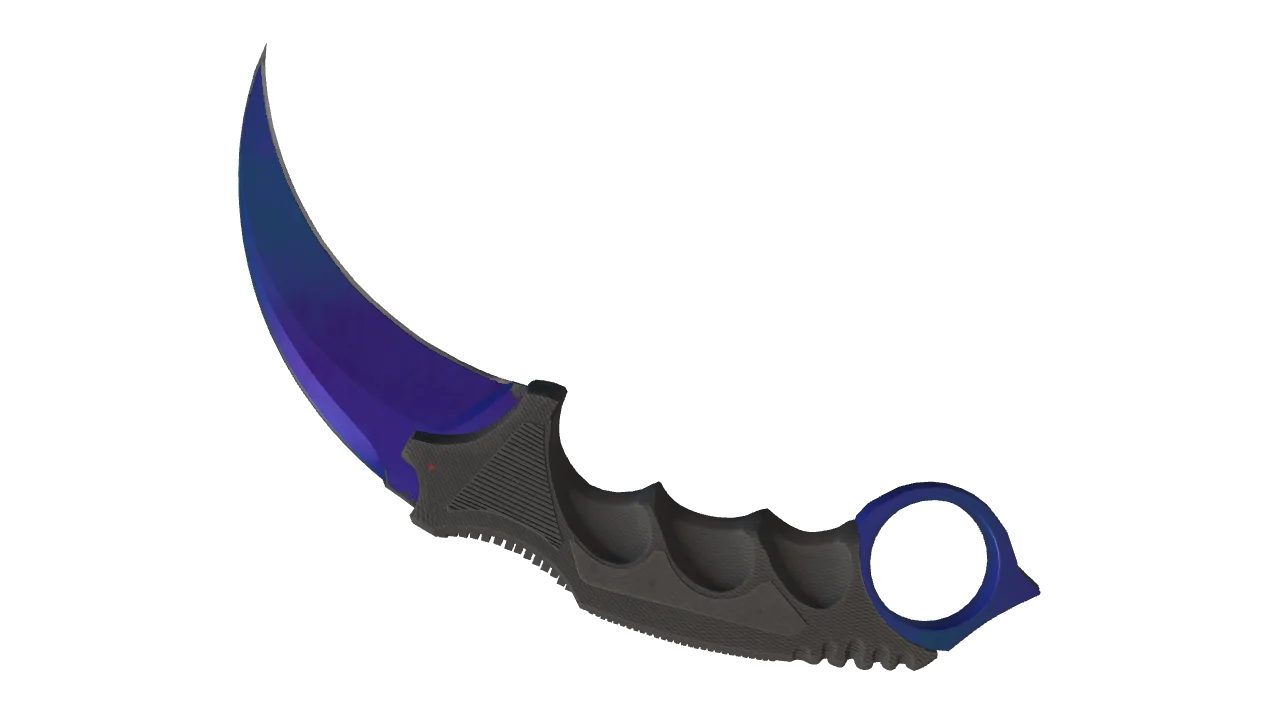 Karambit | Doppler (Sapphire) seed #283, back