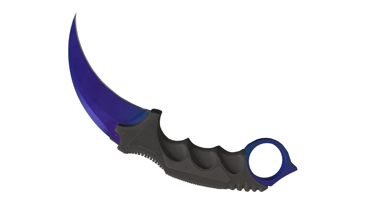 Karambit | Doppler (Sapphire) seed #287, back