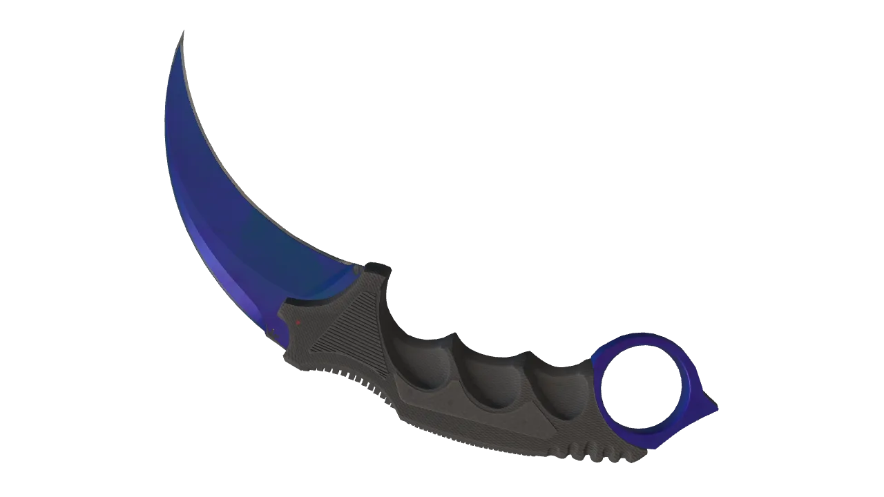 Karambit | Doppler (Sapphire) seed #292, back