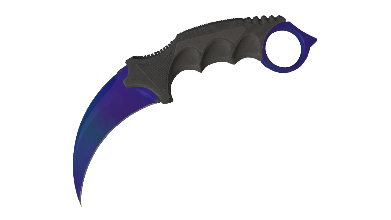 Karambit | Doppler (Sapphire) seed #292, front
