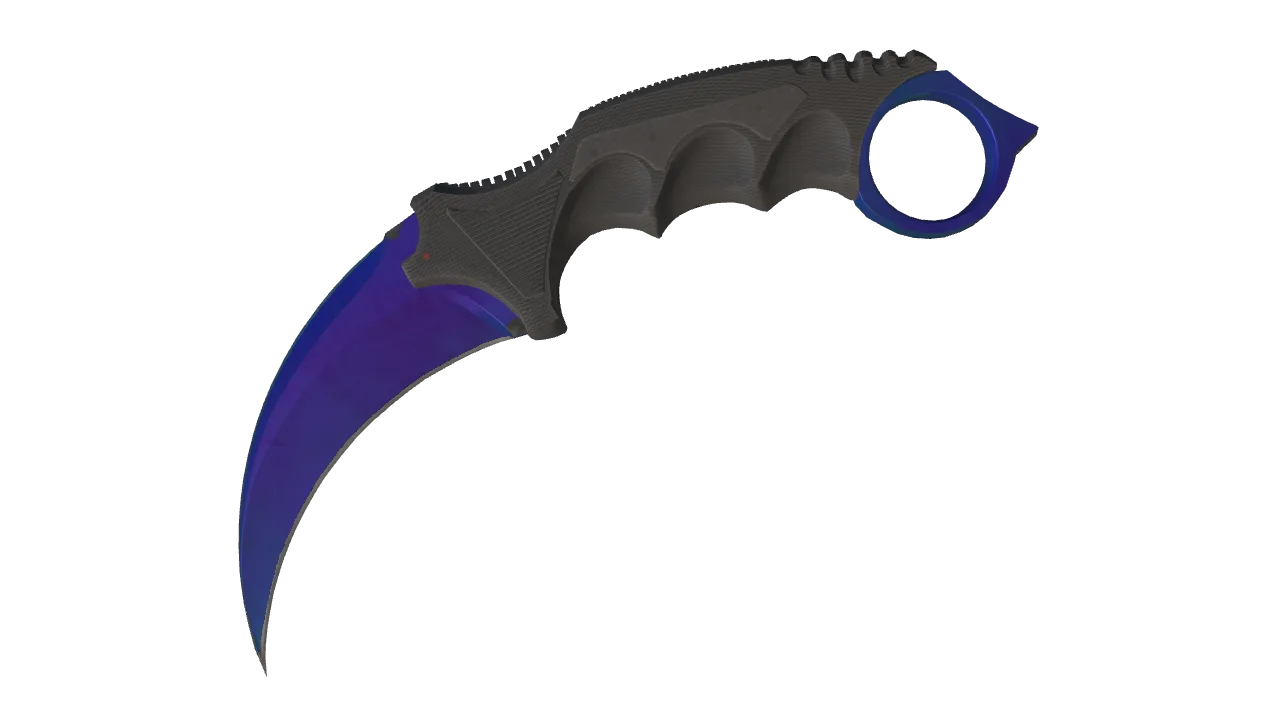 Karambit | Doppler (Sapphire) seed #293, front