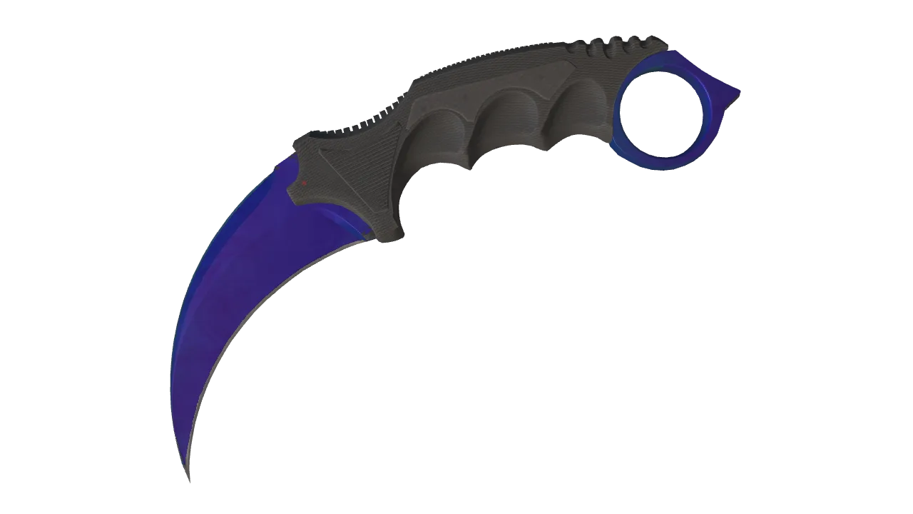 Karambit | Doppler (Sapphire) seed #315, front