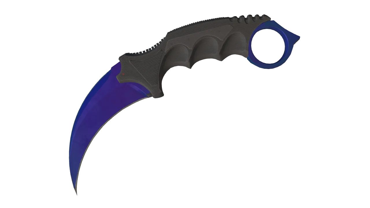 Karambit | Doppler (Sapphire) seed #365, front