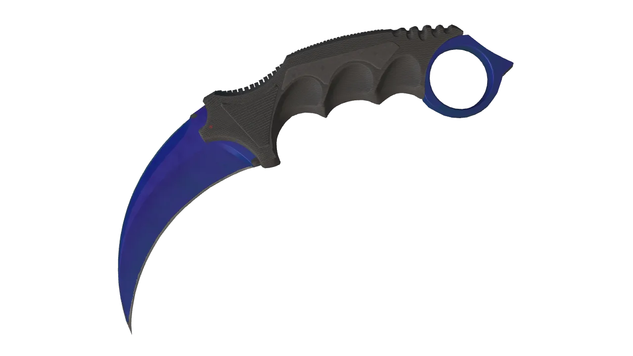 Karambit | Doppler (Sapphire) seed #42, front