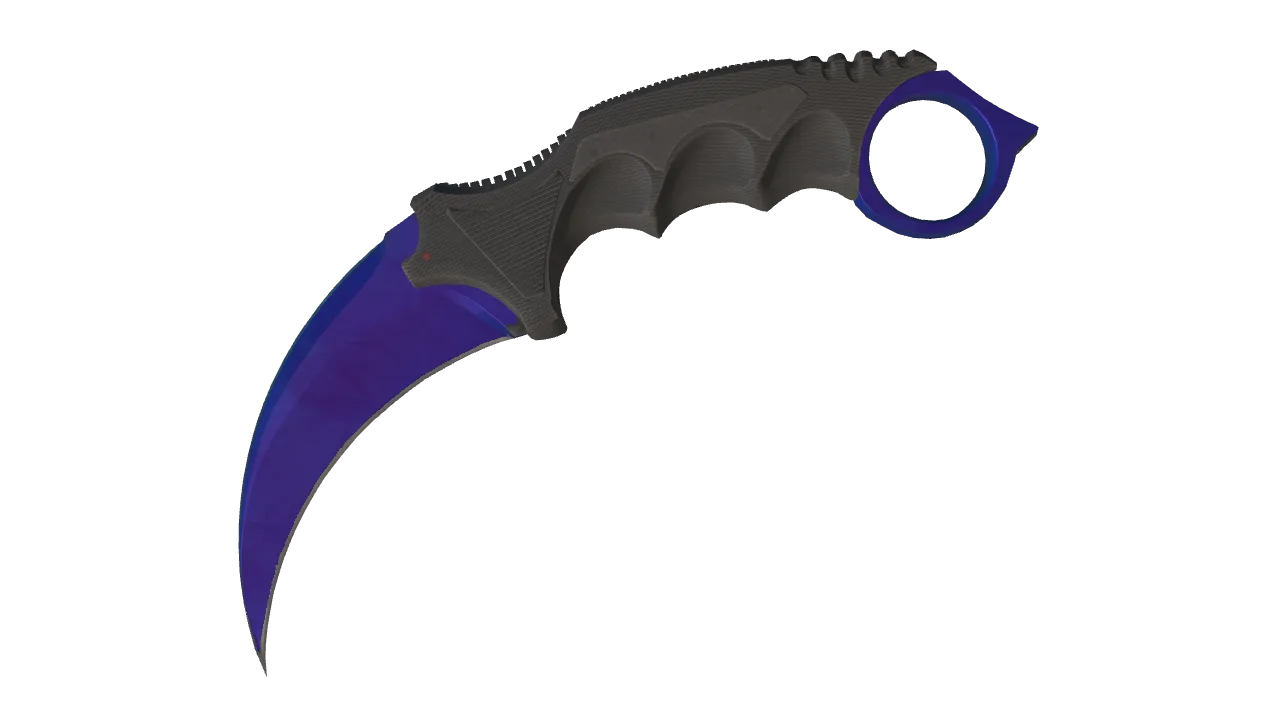Karambit | Doppler (Sapphire) seed #436, front