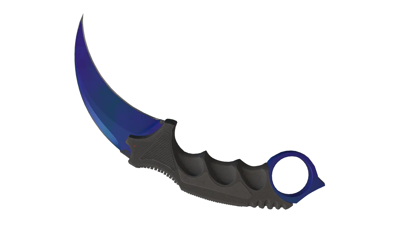 Karambit | Doppler (Sapphire) seed #441, back