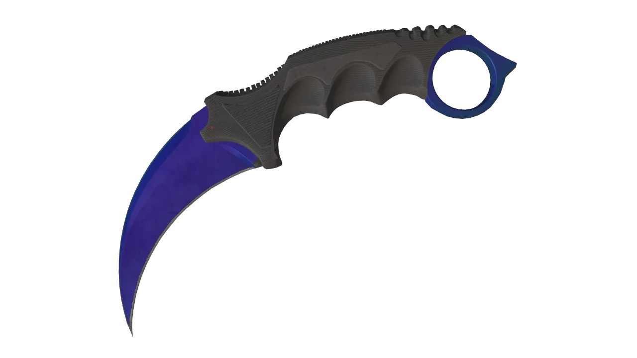 Karambit | Doppler (Sapphire) seed #45, front