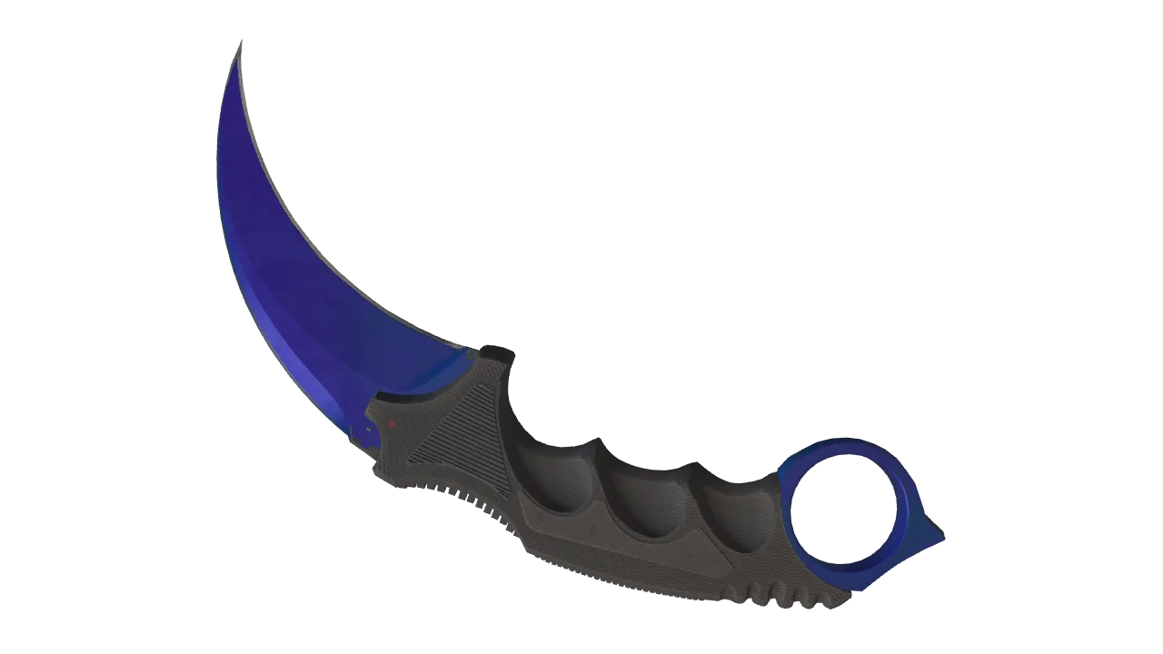 Karambit | Doppler (Sapphire) seed #460, back
