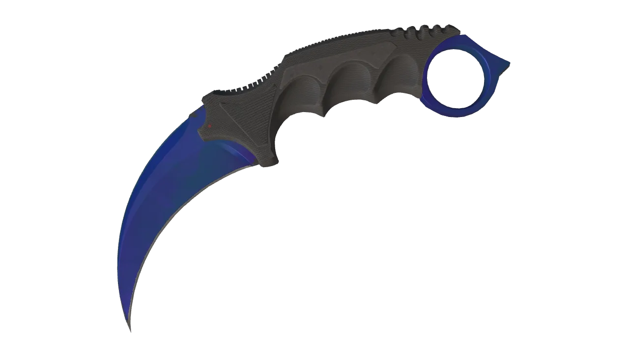 Karambit | Doppler (Sapphire) seed #463, front