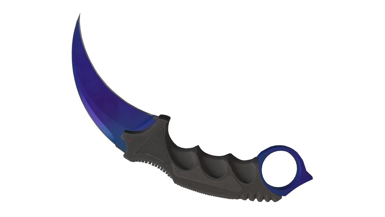 Karambit | Doppler (Sapphire) seed #464, back