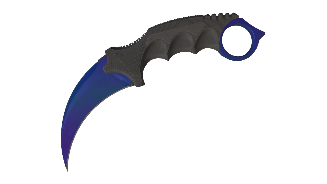 Karambit | Doppler (Sapphire) seed #469, front