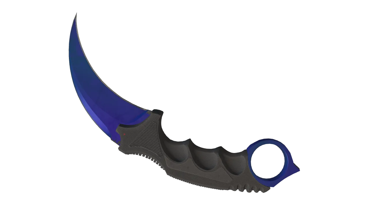 Karambit | Doppler (Sapphire) seed #510, back