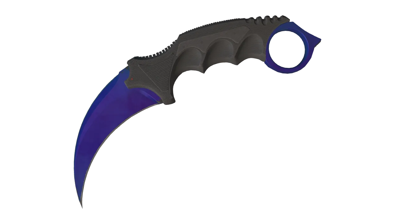 Karambit | Doppler (Sapphire) seed #510, front