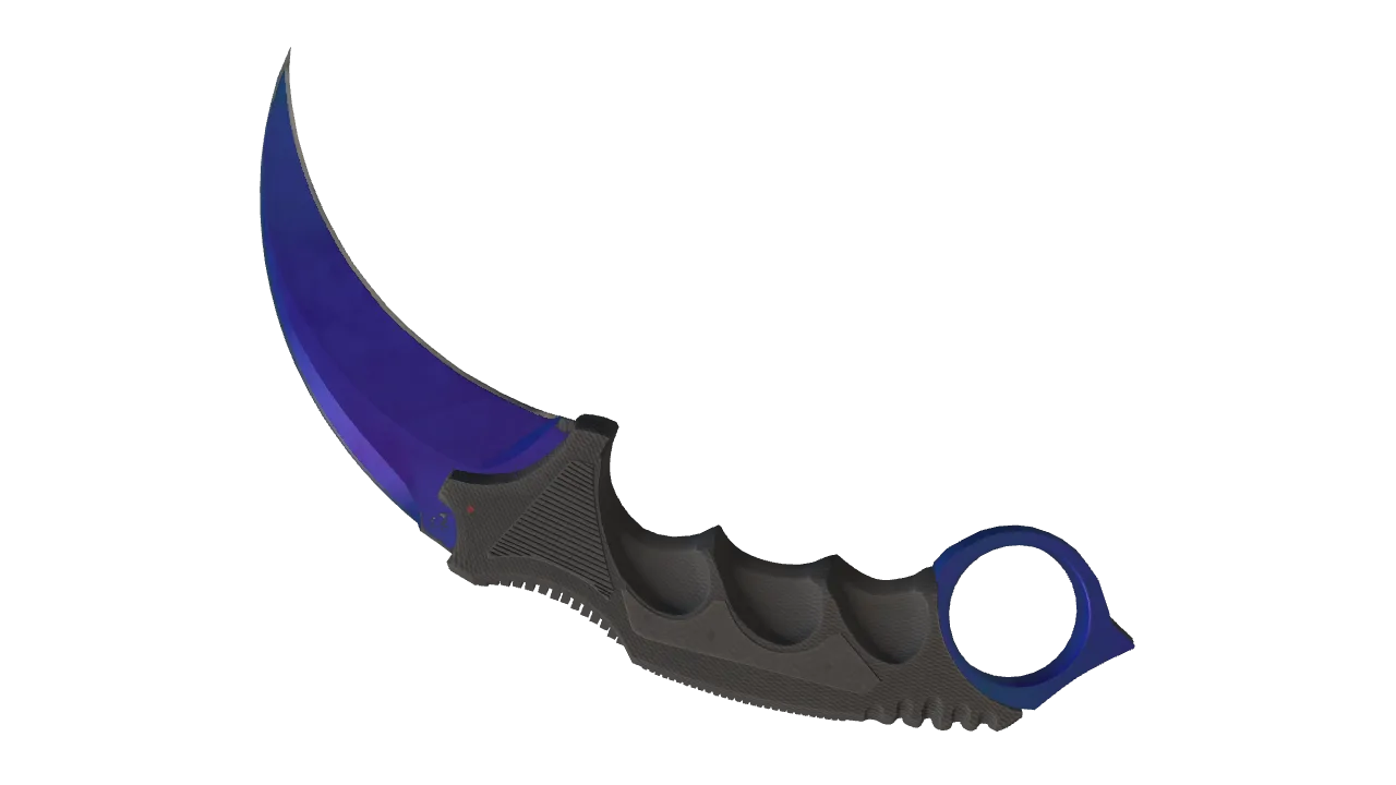 Karambit | Doppler (Sapphire) seed #560, back