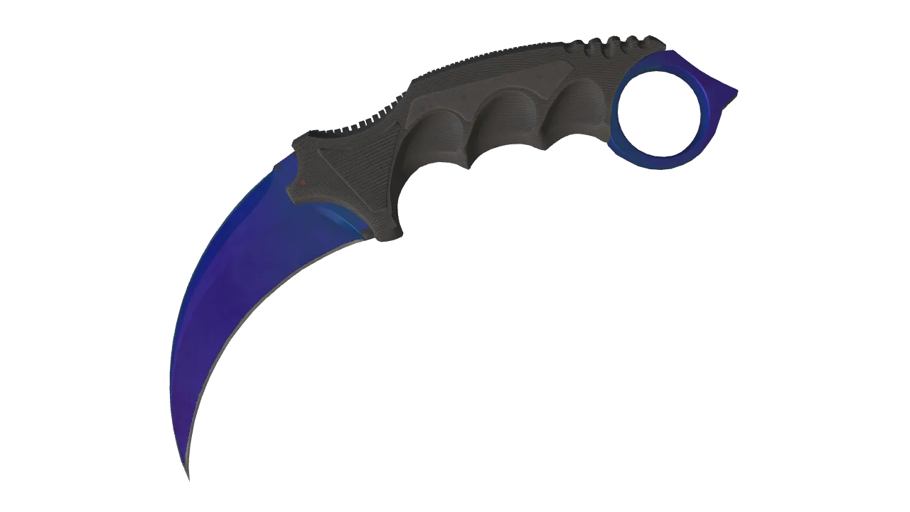 Karambit | Doppler (Sapphire) seed #589, front