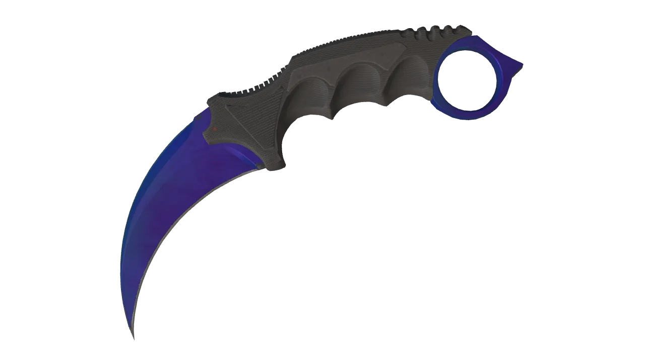 Karambit | Doppler (Sapphire) seed #630, front