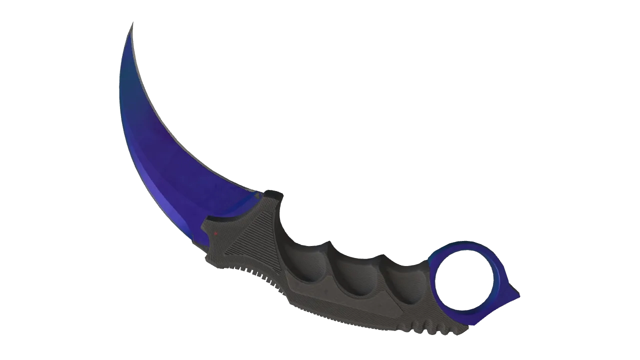 Karambit | Doppler (Sapphire) seed #654, back