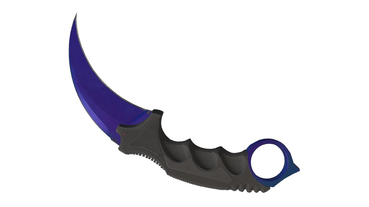 Karambit | Doppler (Sapphire) seed #681, back
