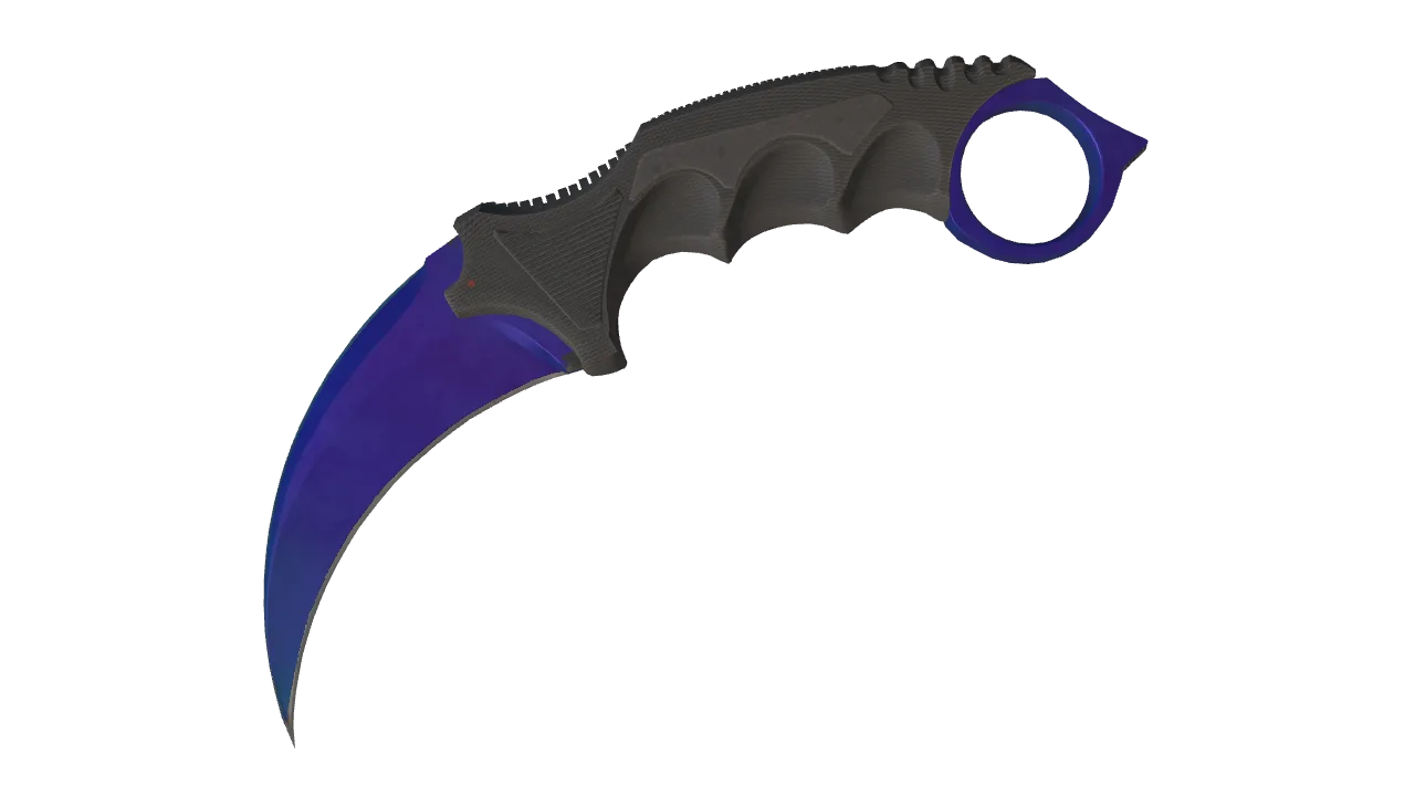 Karambit | Doppler (Sapphire) seed #681, front