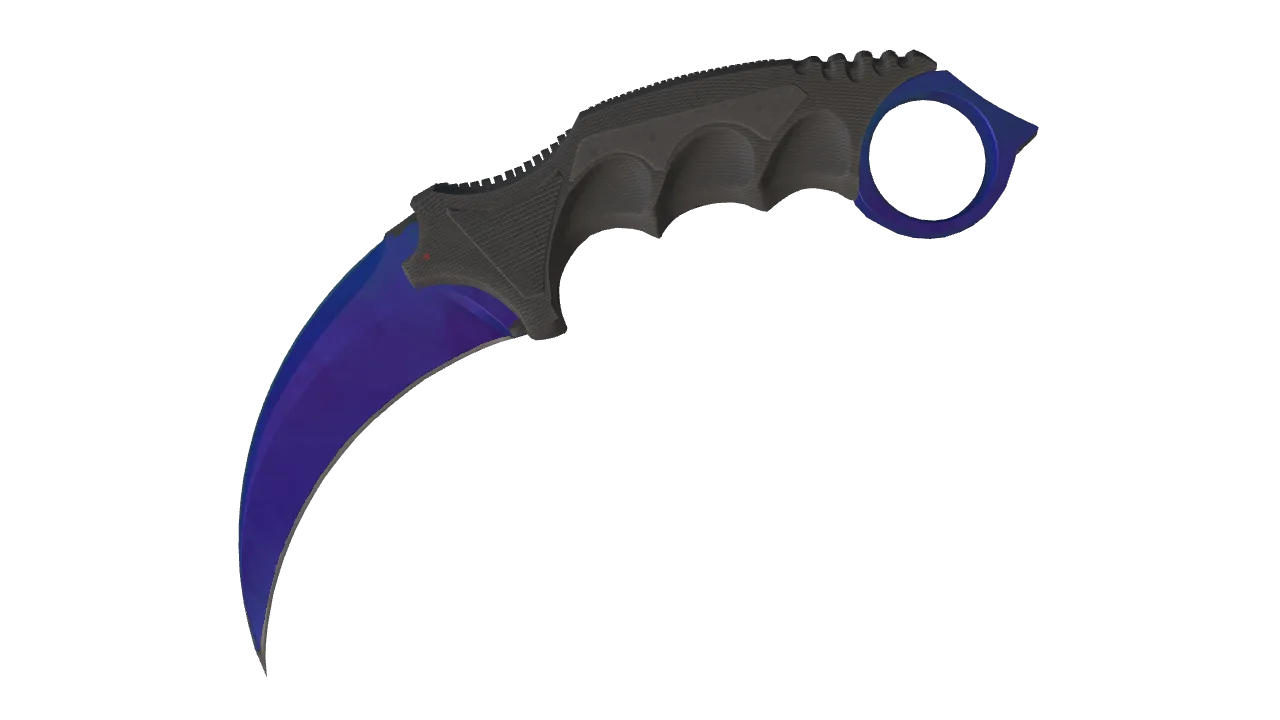Karambit | Doppler (Sapphire) seed #694, front