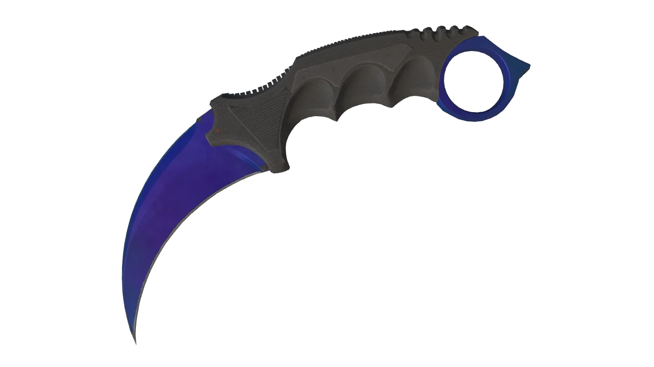 Karambit | Doppler (Sapphire) seed #706, front