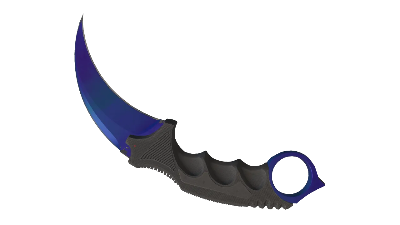 Karambit | Doppler (Sapphire) seed #767, back
