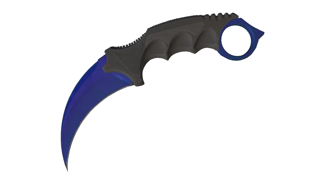 Karambit | Doppler (Sapphire) seed #767, front