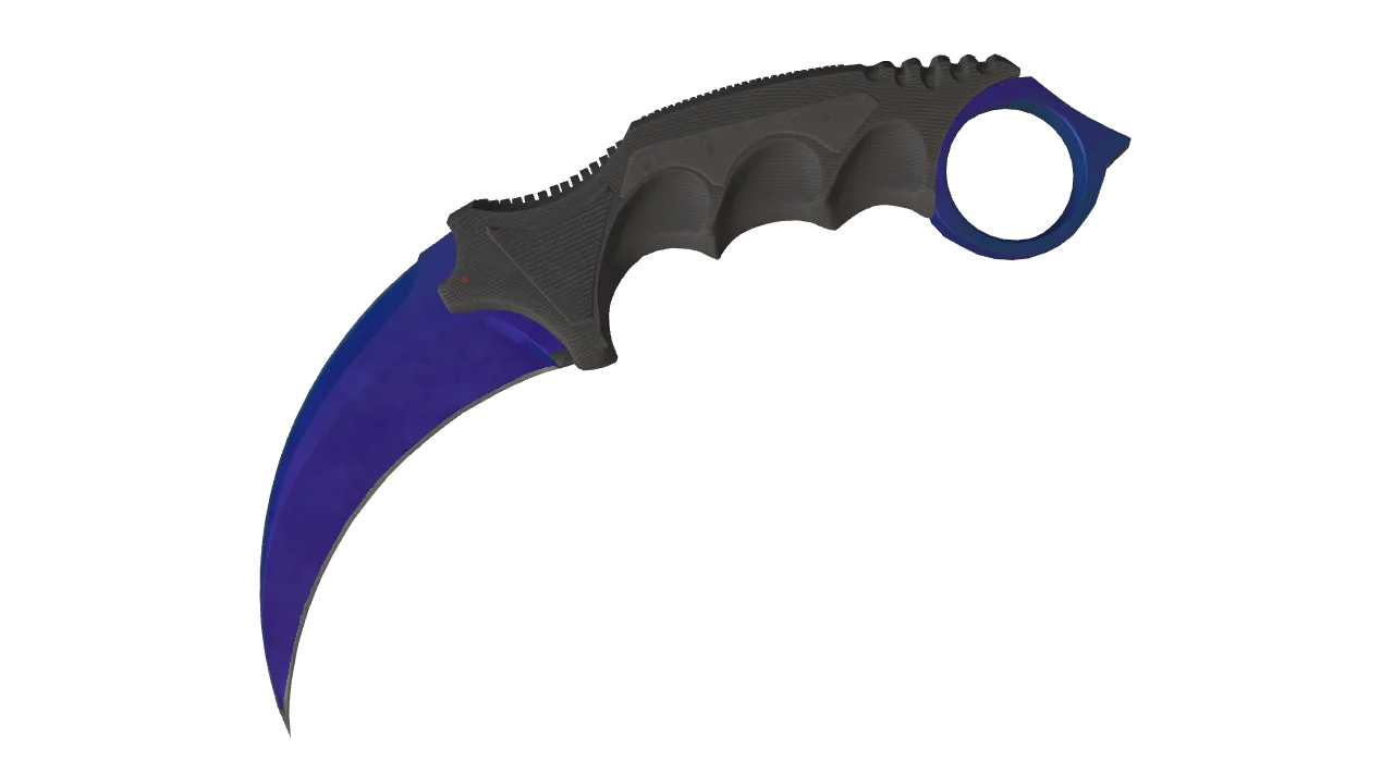 Karambit | Doppler (Sapphire) seed #782, front