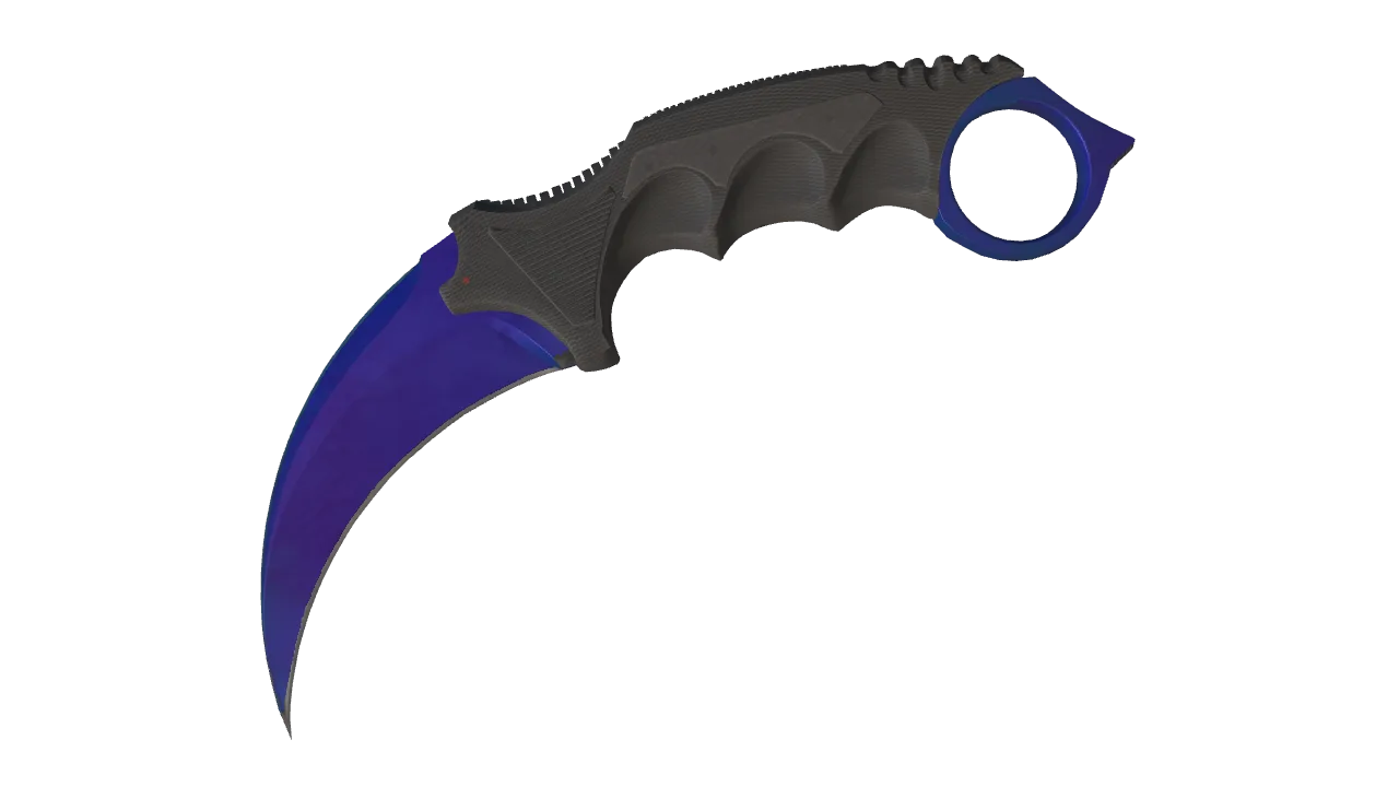 Karambit | Doppler (Sapphire) seed #785, front