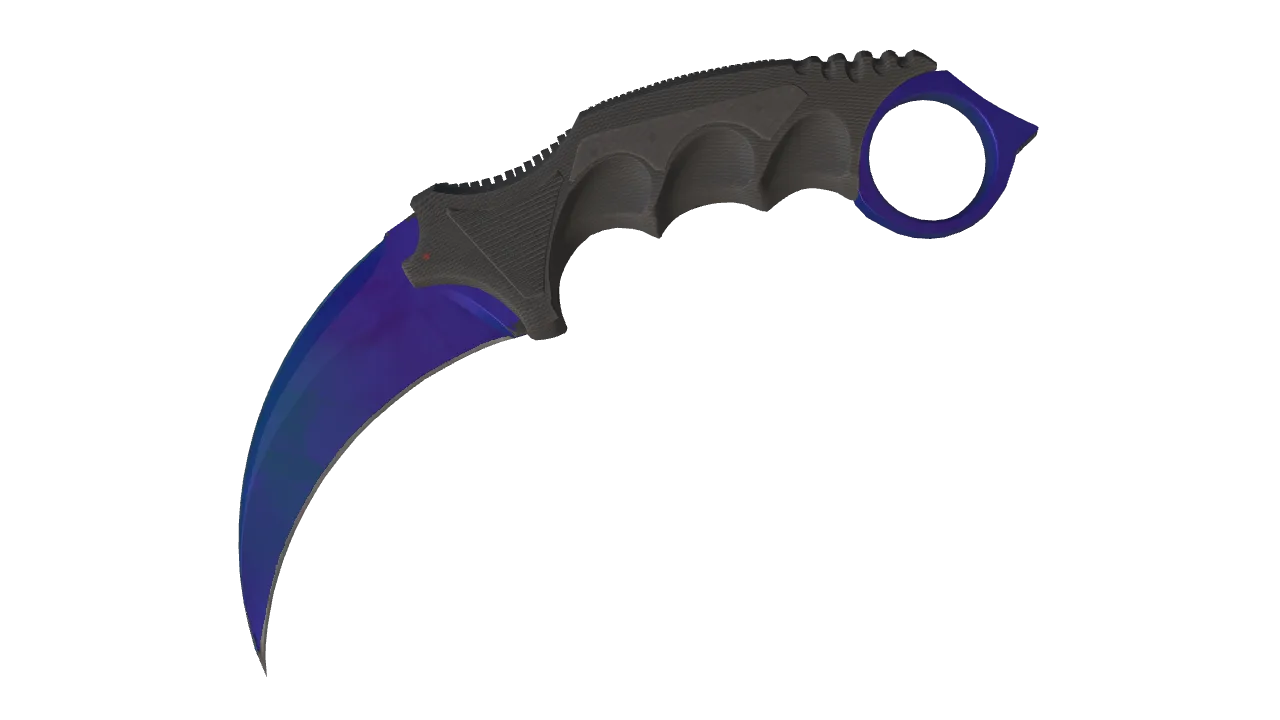 Karambit | Doppler (Sapphire) seed #795, front