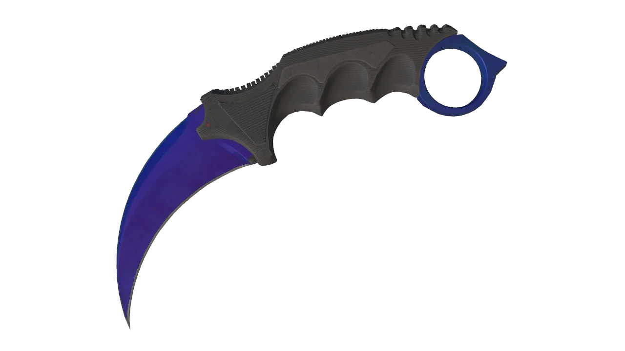 Karambit | Doppler (Sapphire) seed #811, front