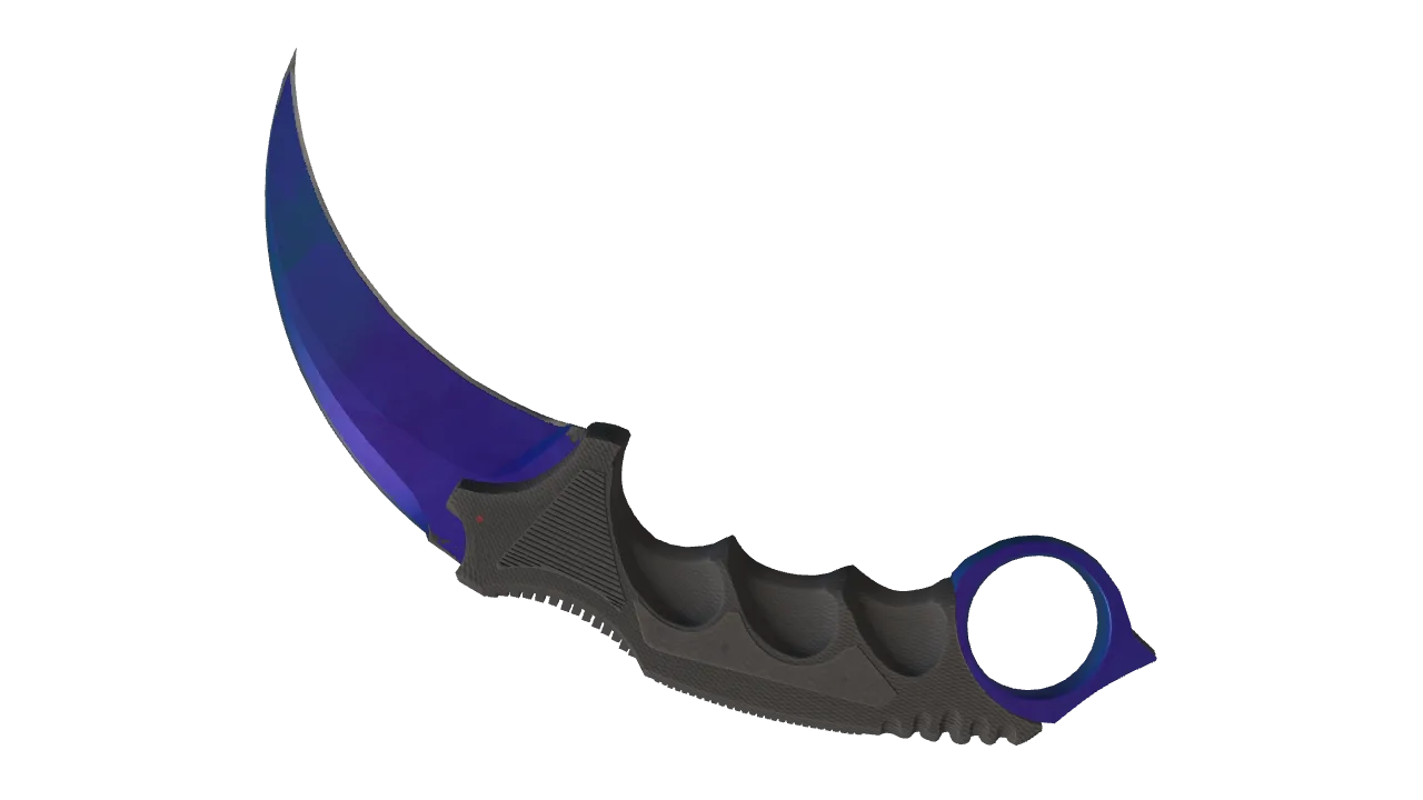 Karambit | Doppler (Sapphire) seed #864, back