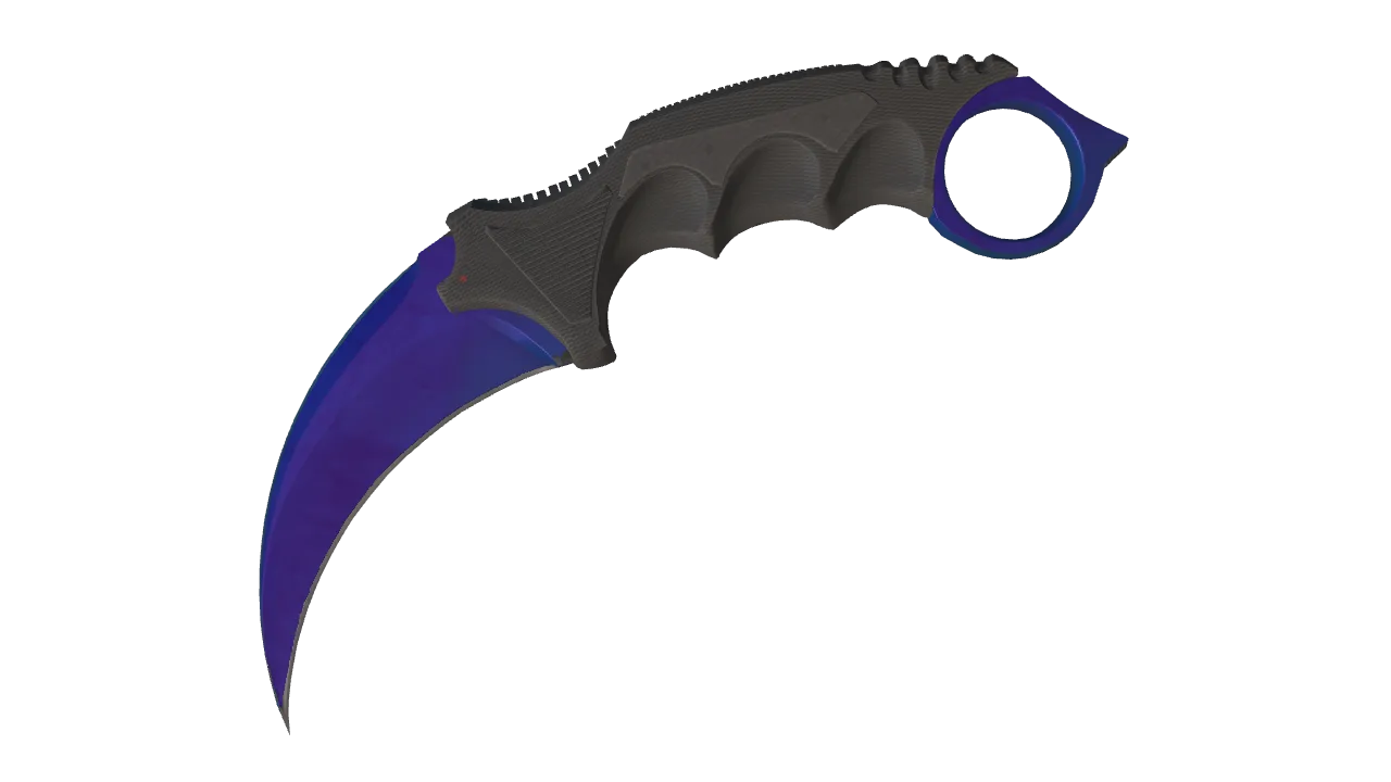 Karambit | Doppler (Sapphire) seed #864, front