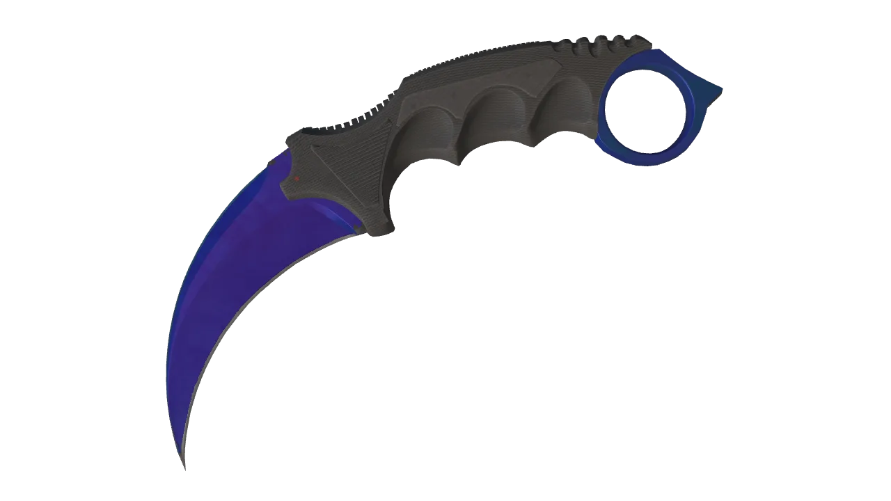 Karambit | Doppler (Sapphire) seed #88, front