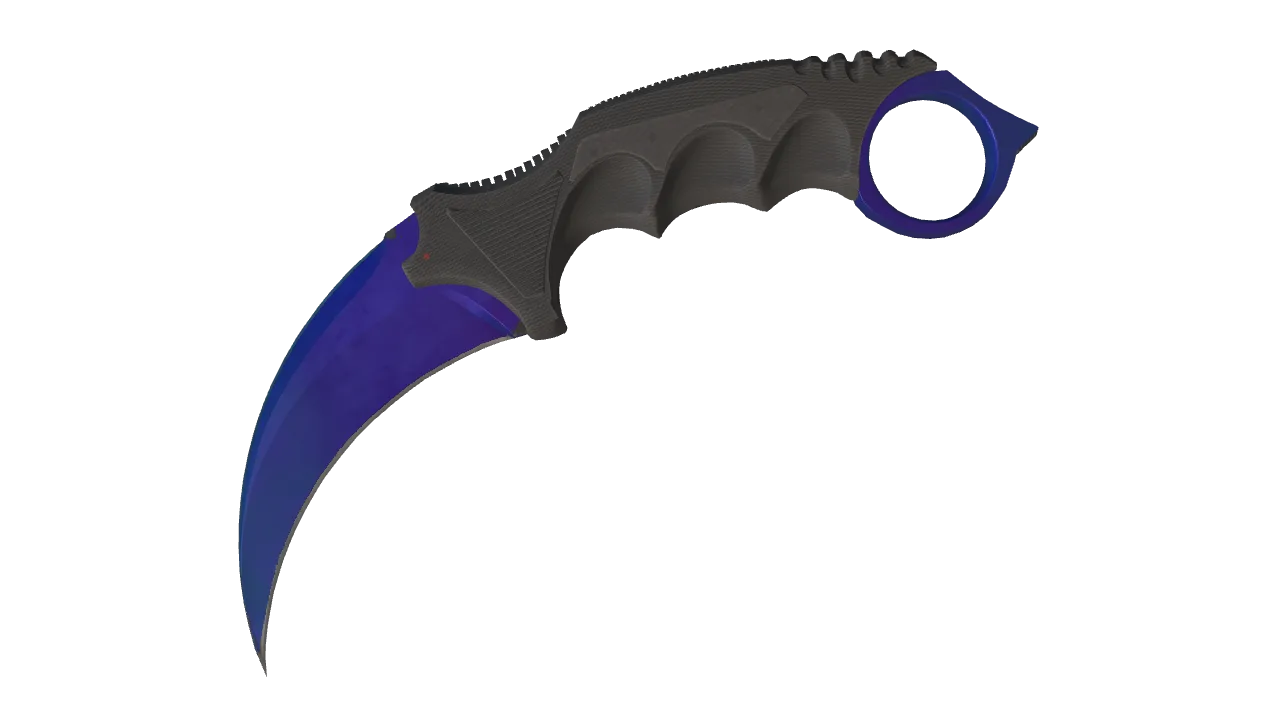 Karambit | Doppler (Sapphire) seed #888, front