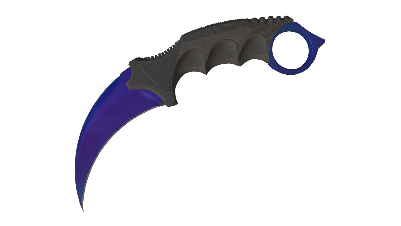 Karambit | Doppler (Sapphire) seed #898, front