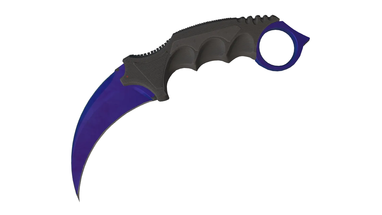Karambit | Doppler (Sapphire) seed #899, front