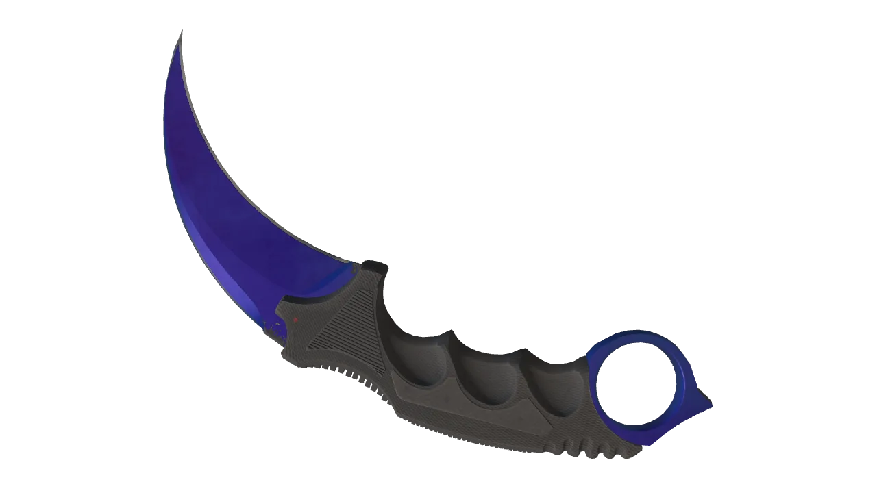 Karambit | Doppler (Sapphire) seed #900, back