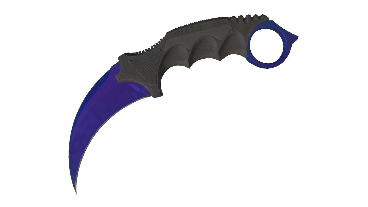 Karambit | Doppler (Sapphire) seed #919, front