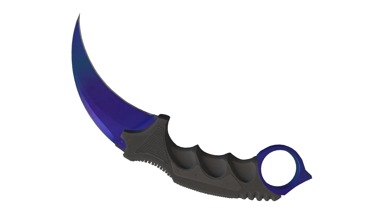 Karambit | Doppler (Sapphire) seed #921, back