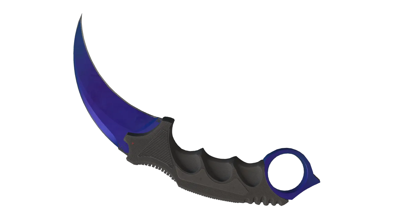 Karambit | Doppler (Sapphire) seed #924, back