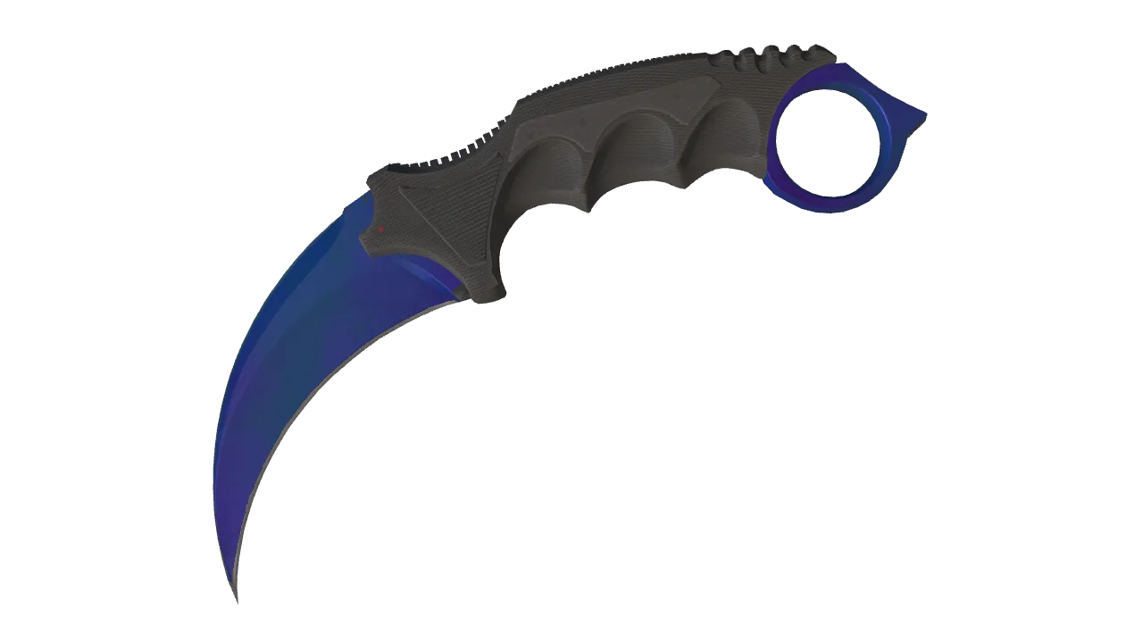 Karambit | Doppler (Sapphire) seed #947, front