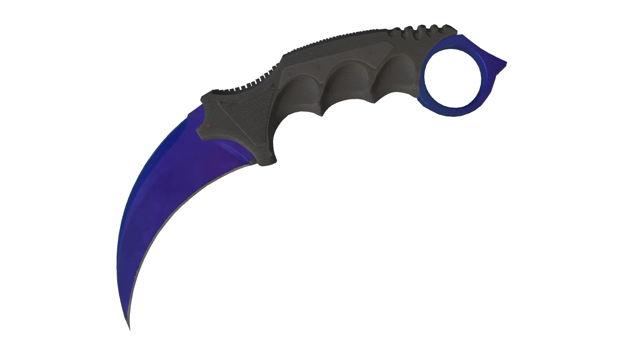 Karambit | Doppler (Sapphire) seed #95, front